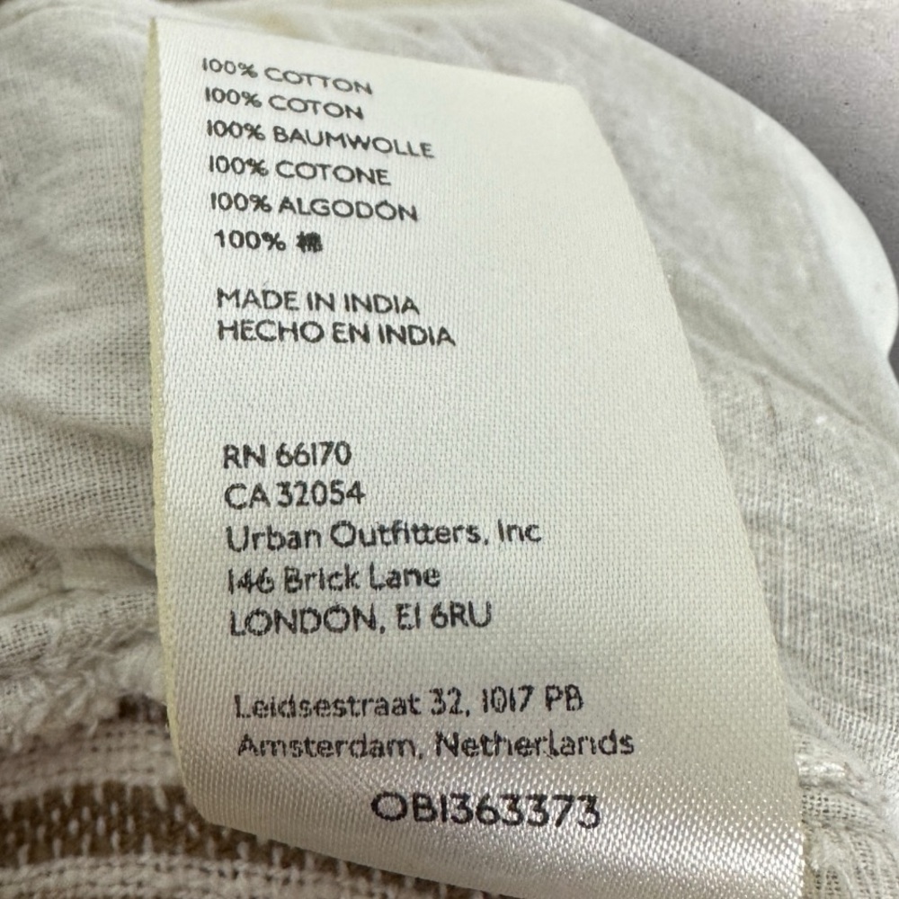 Free People Marta Yarn Dye Wide Leg‎ Trousers Womens Size 0 Brown Striped Boho - Picture 13 of 16